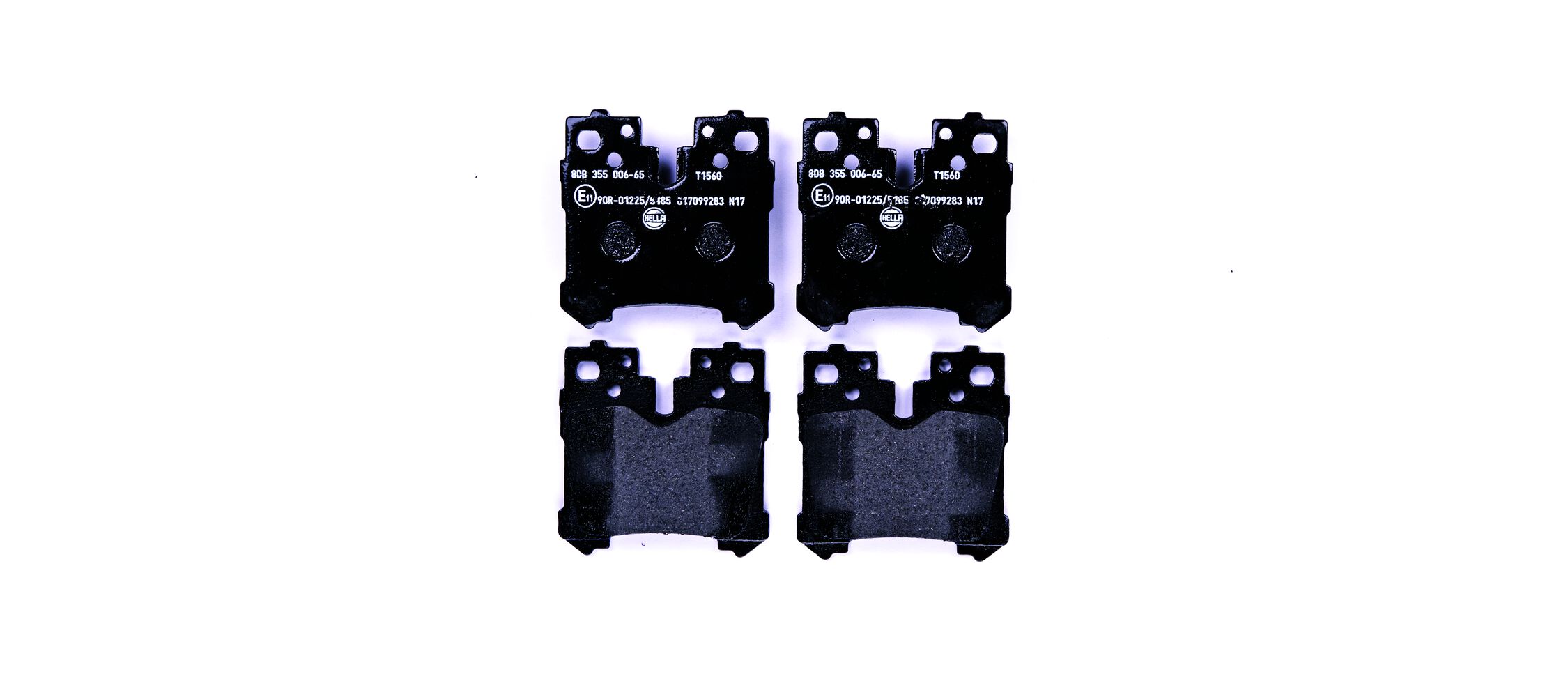 Комплект тормозных колодок, дисковый тормоз - 8DB 355 006-651 HELLA