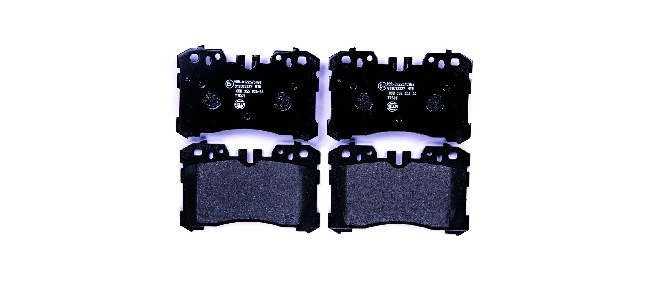 Brake Pad Set, disc brake - 8DB 355 006-661 HELLA