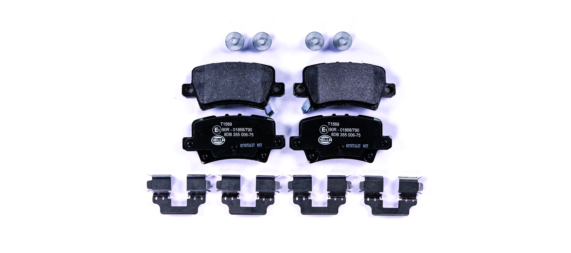Kit pastiglie freno, Freno a disco - 8DB 355 006-751 HELLA