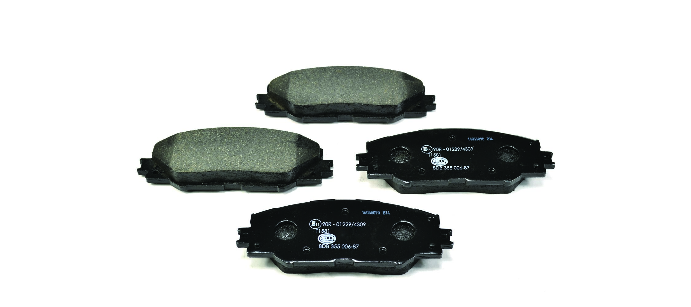 Brake Pad Set, disc brake - 8DB 355 006-871 HELLA