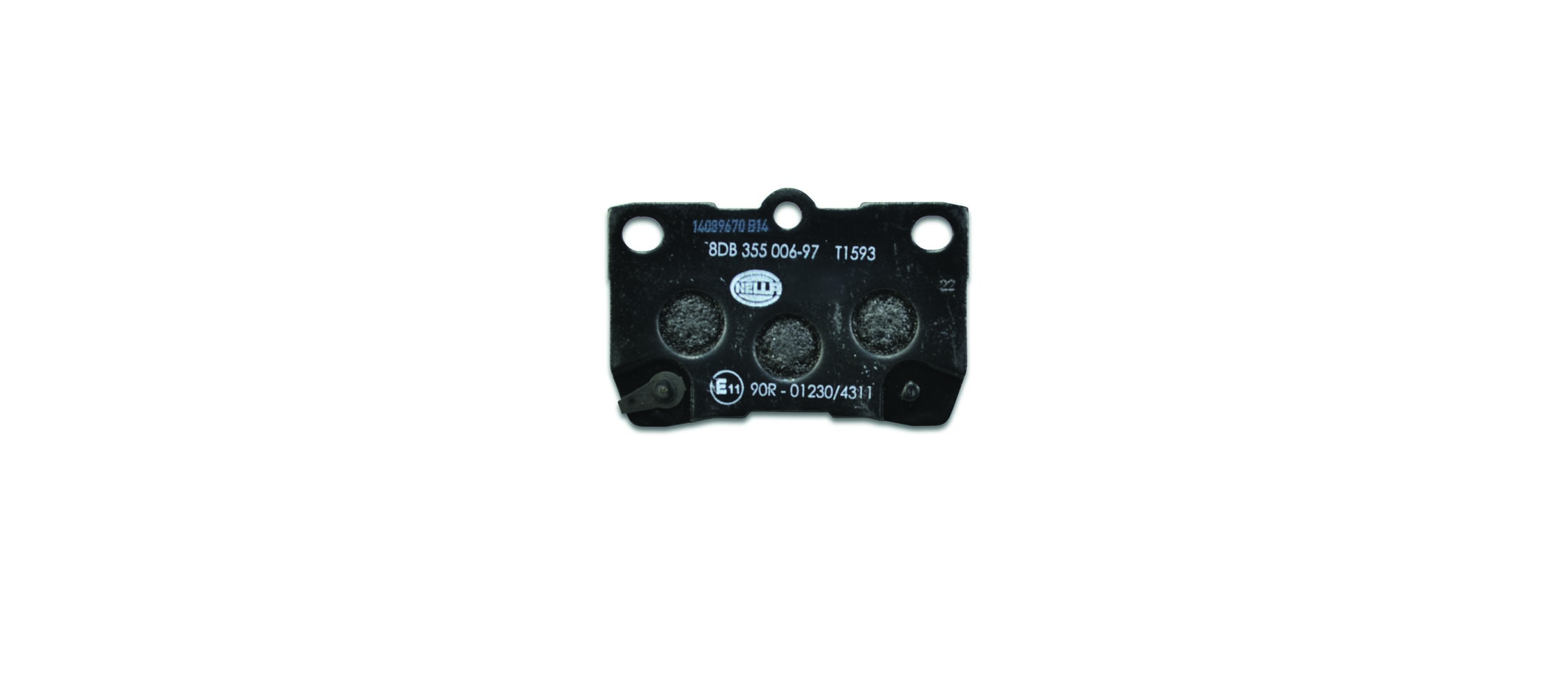 Brake Pad Set, disc brake - 8DB 355 006-971 HELLA