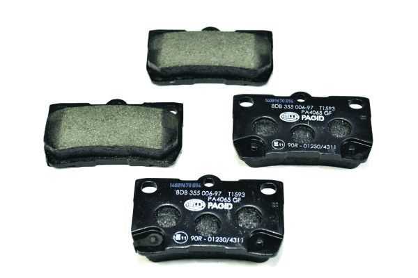 Brake Pad Set, disc brake - 8DB 355 006-971 HELLA