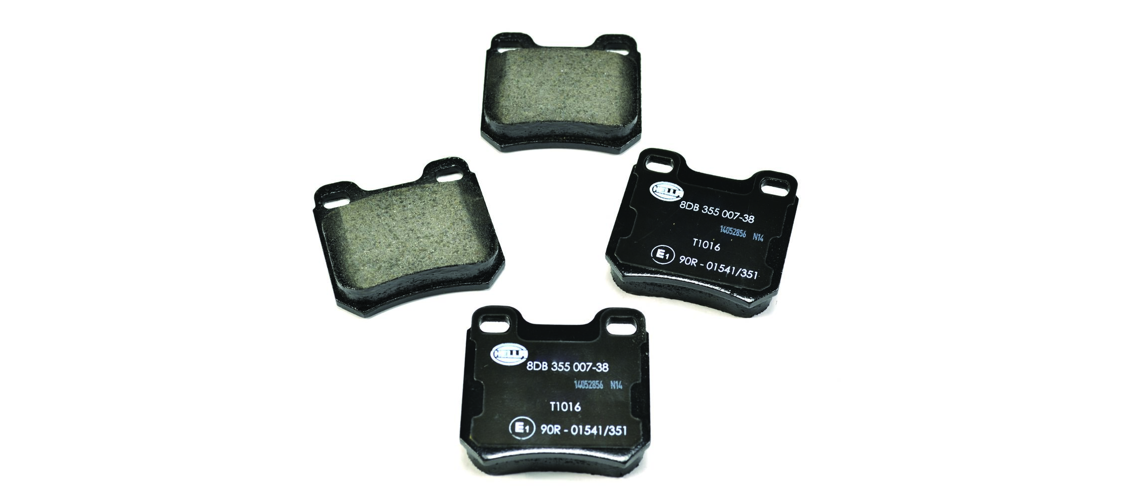 Brake Pad Set, disc brake - 8DB 355 007-381 HELLA