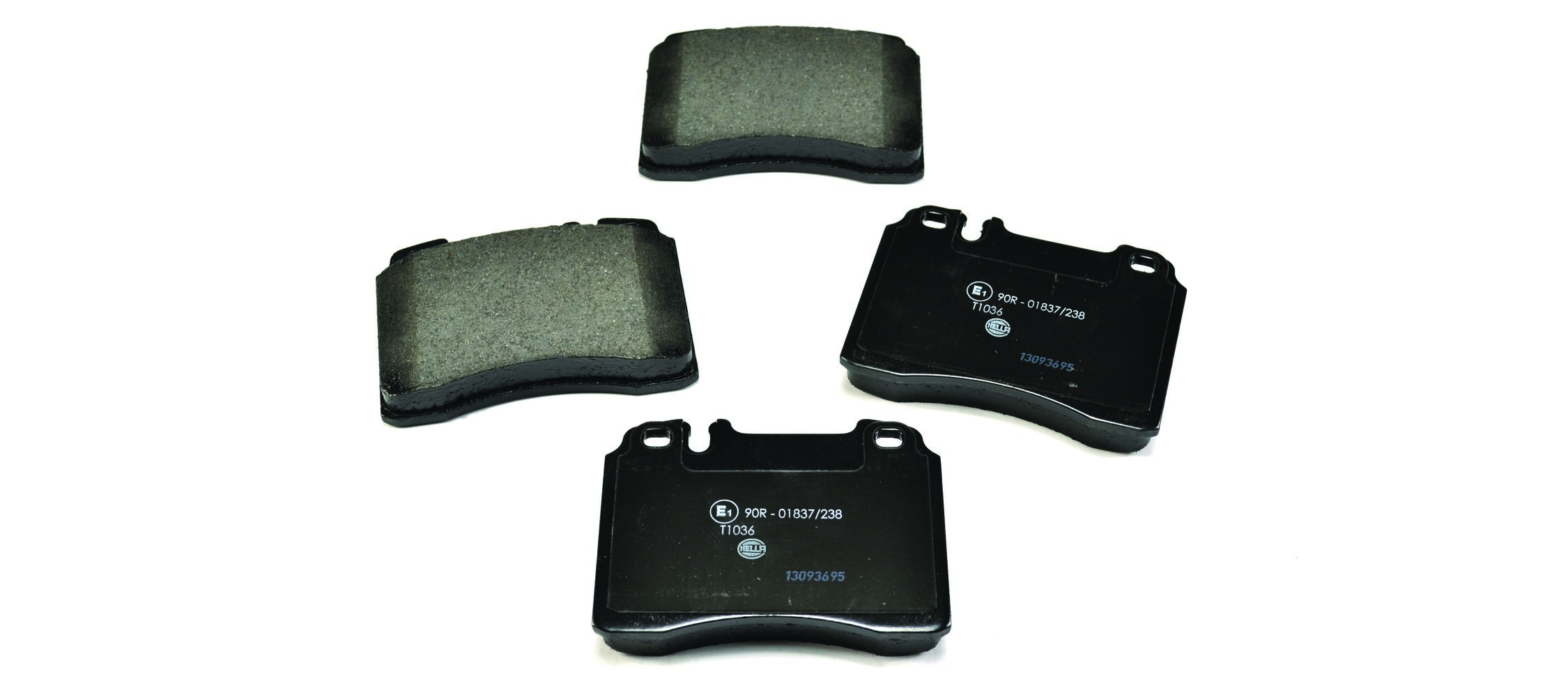 Brake Pad Set, disc brake - 8DB 355 007-471 HELLA