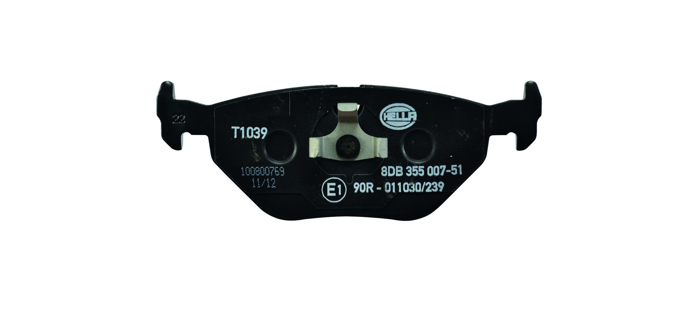 Комплект тормозных колодок, дисковый тормоз - 8DB 355 007-511 HELLA