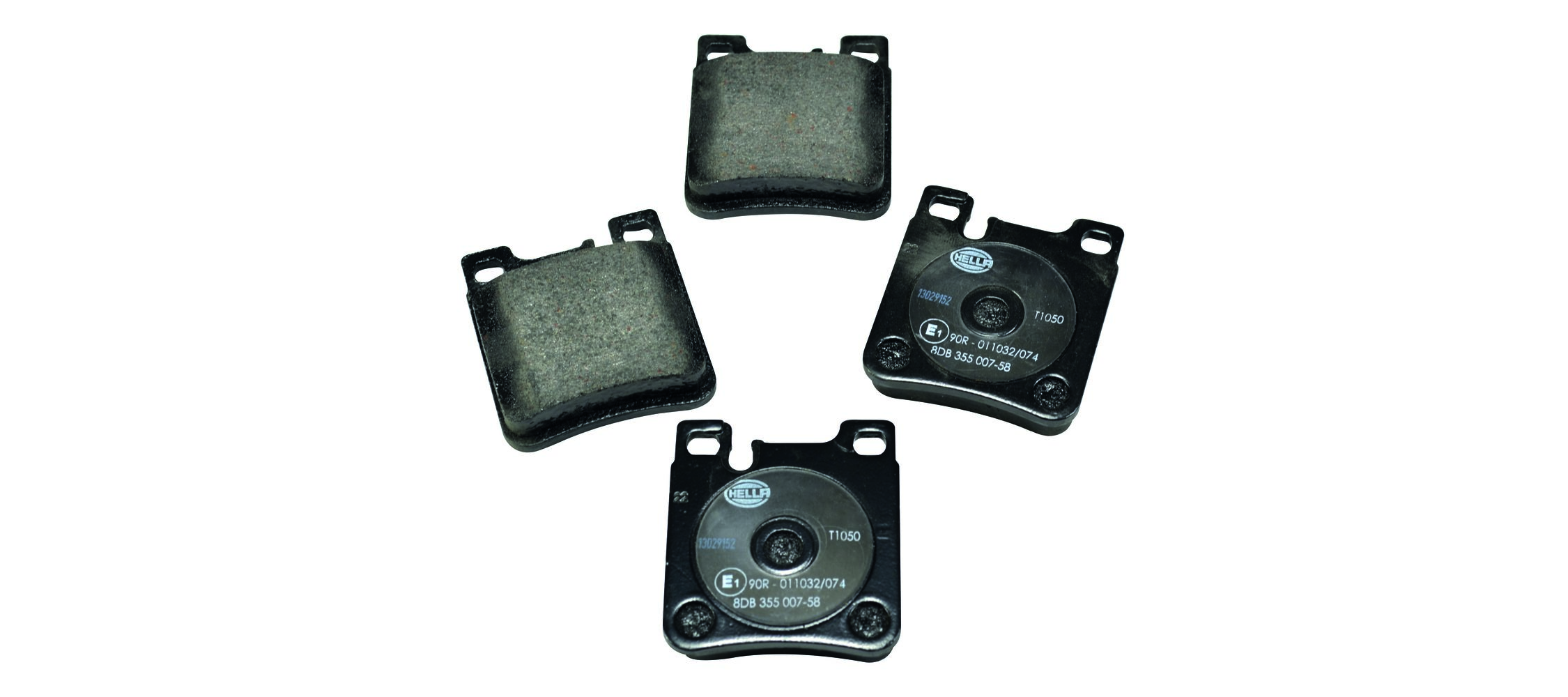 Brake Pad Set, disc brake - 8DB 355 007-581 HELLA