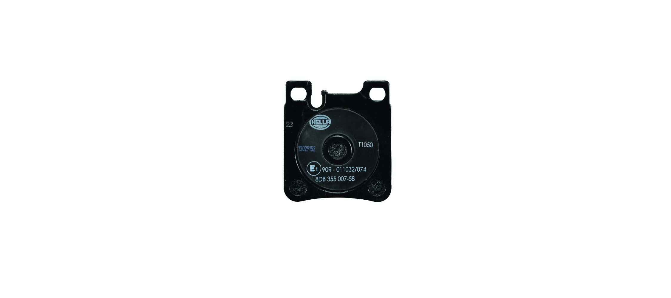 Brake Pad Set, disc brake - 8DB 355 007-581 HELLA