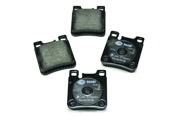 Brake Pad Set, disc brake - 8DB 355 007-581 HELLA