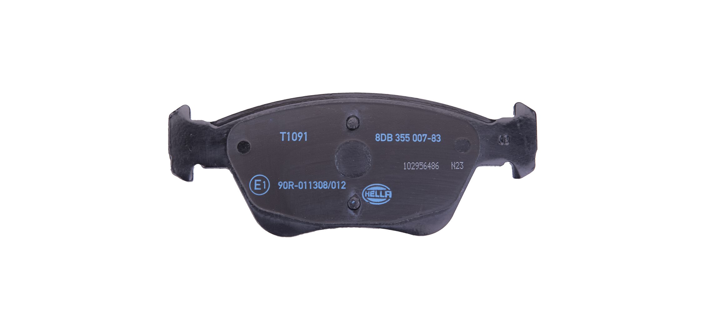 Brake Pad Set, disc brake - 8DB 355 007-831 HELLA