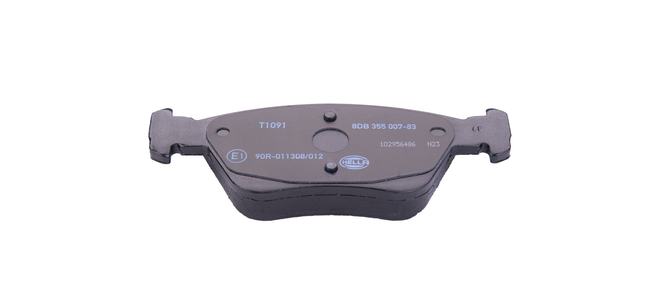Brake Pad Set, disc brake - 8DB 355 007-831 HELLA