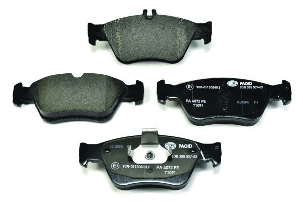 Brake Pad Set, disc brake - 8DB 355 007-831 HELLA
