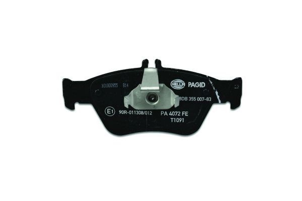 Brake Pad Set, disc brake - 8DB 355 007-831 HELLA