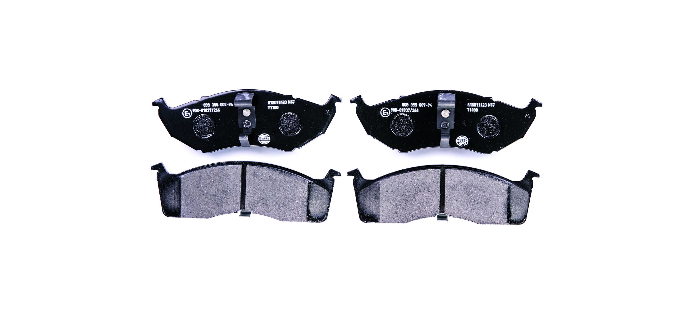 Brake Pad Set, disc brake - 8DB 355 007-941 HELLA