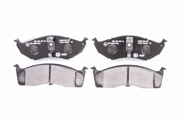 Brake Pad Set, disc brake - 8DB 355 007-941 HELLA