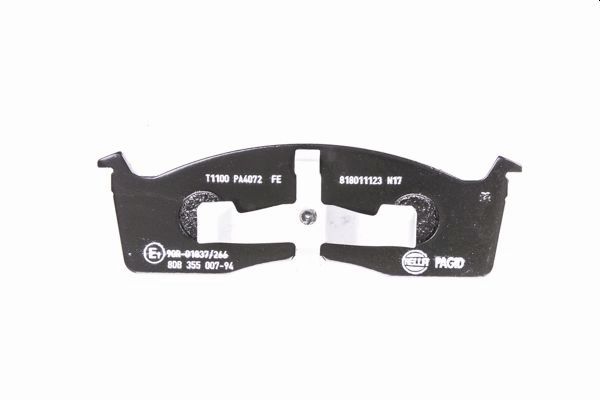 Brake Pad Set, disc brake - 8DB 355 007-941 HELLA