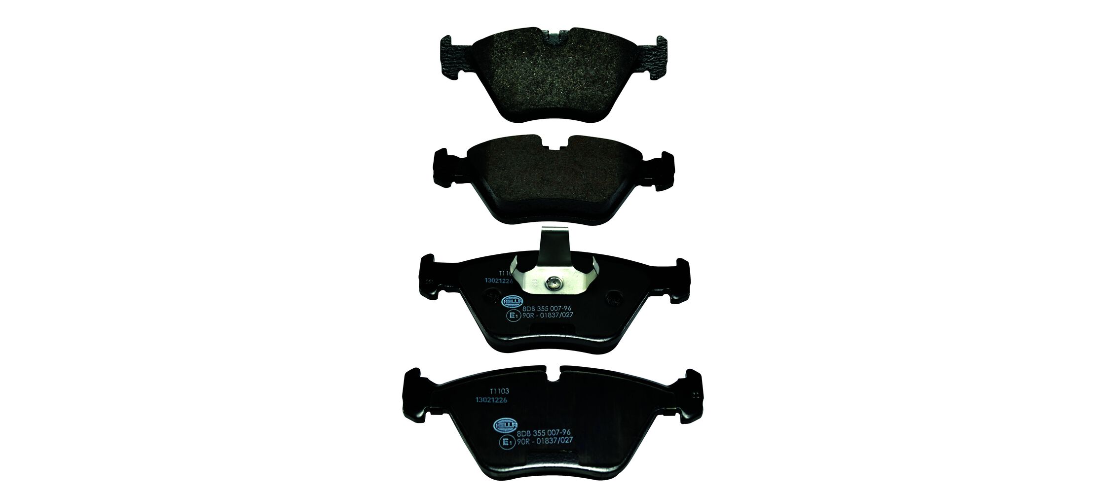 Kit pastiglie freno, Freno a disco - 8DB 355 007-961 HELLA