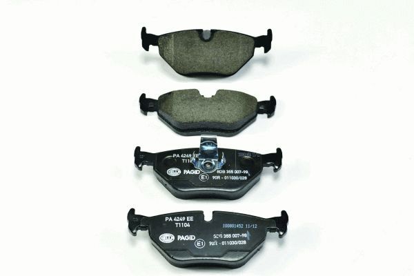 Brake Pad Set, disc brake - 8DB 355 007-981 HELLA