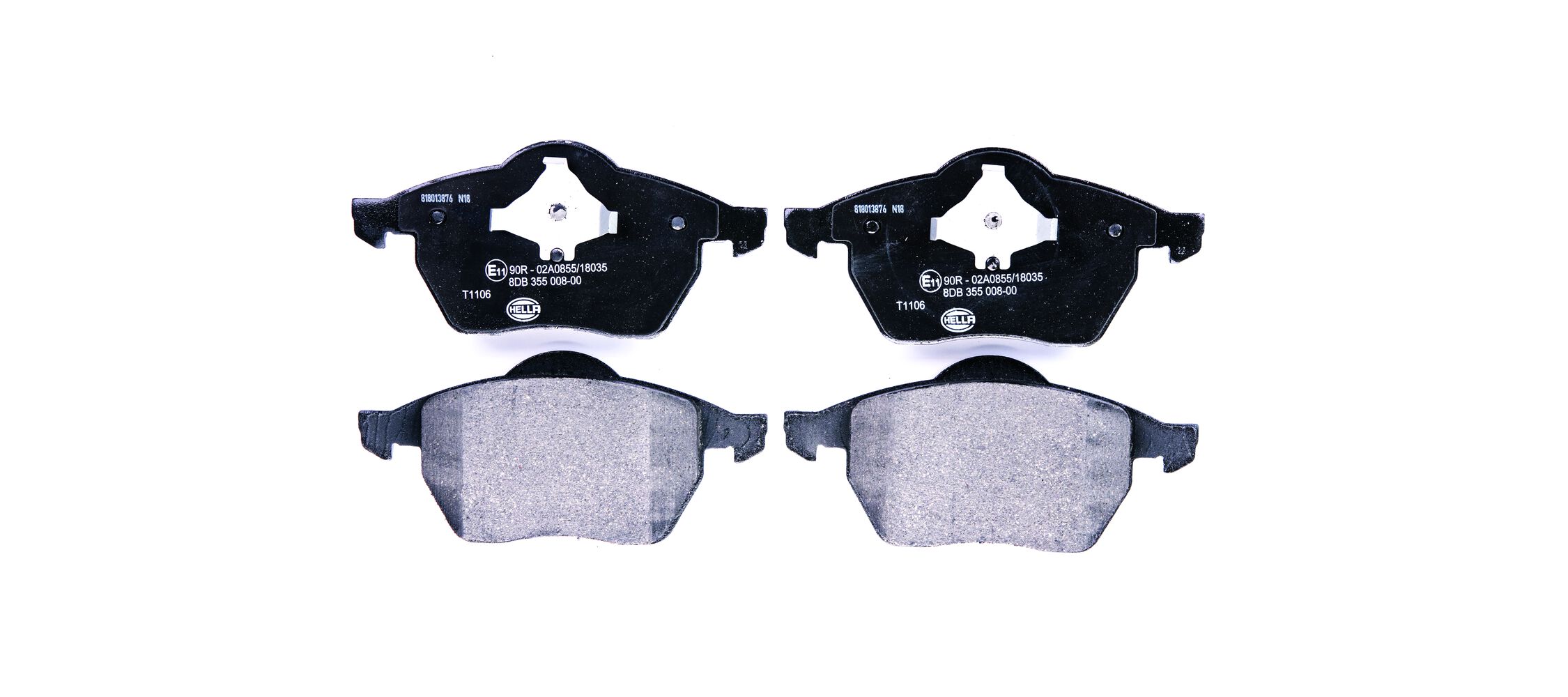 Kit pastiglie freno, Freno a disco - 8DB 355 008-001 HELLA