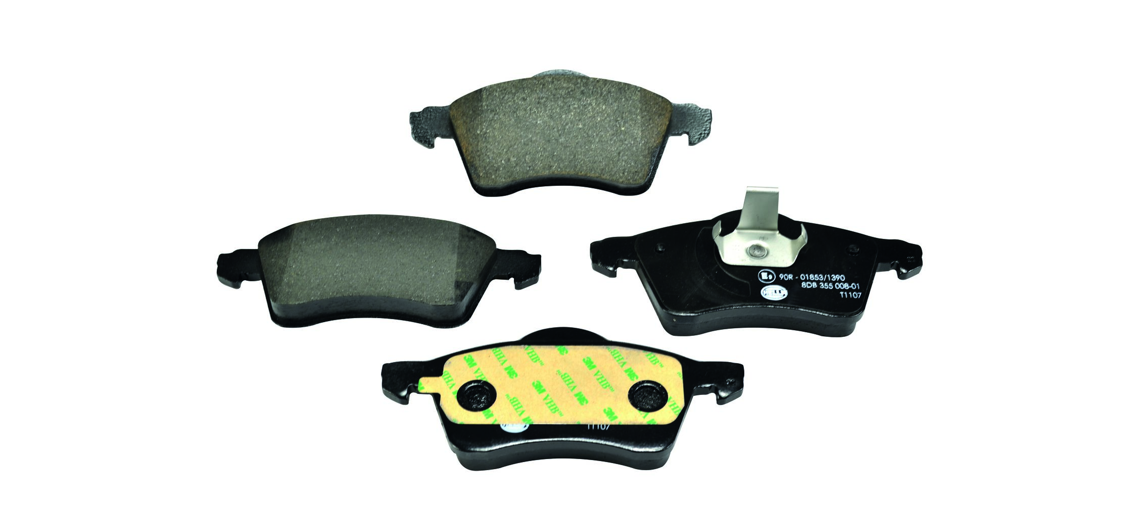 Brake Pad Set, disc brake - 8DB 355 008-011 HELLA