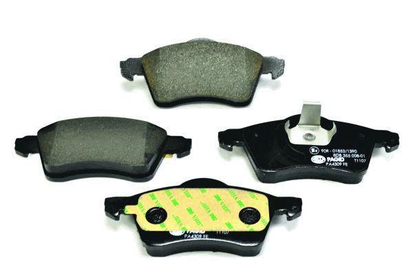 Brake Pad Set, disc brake - 8DB 355 008-011 HELLA