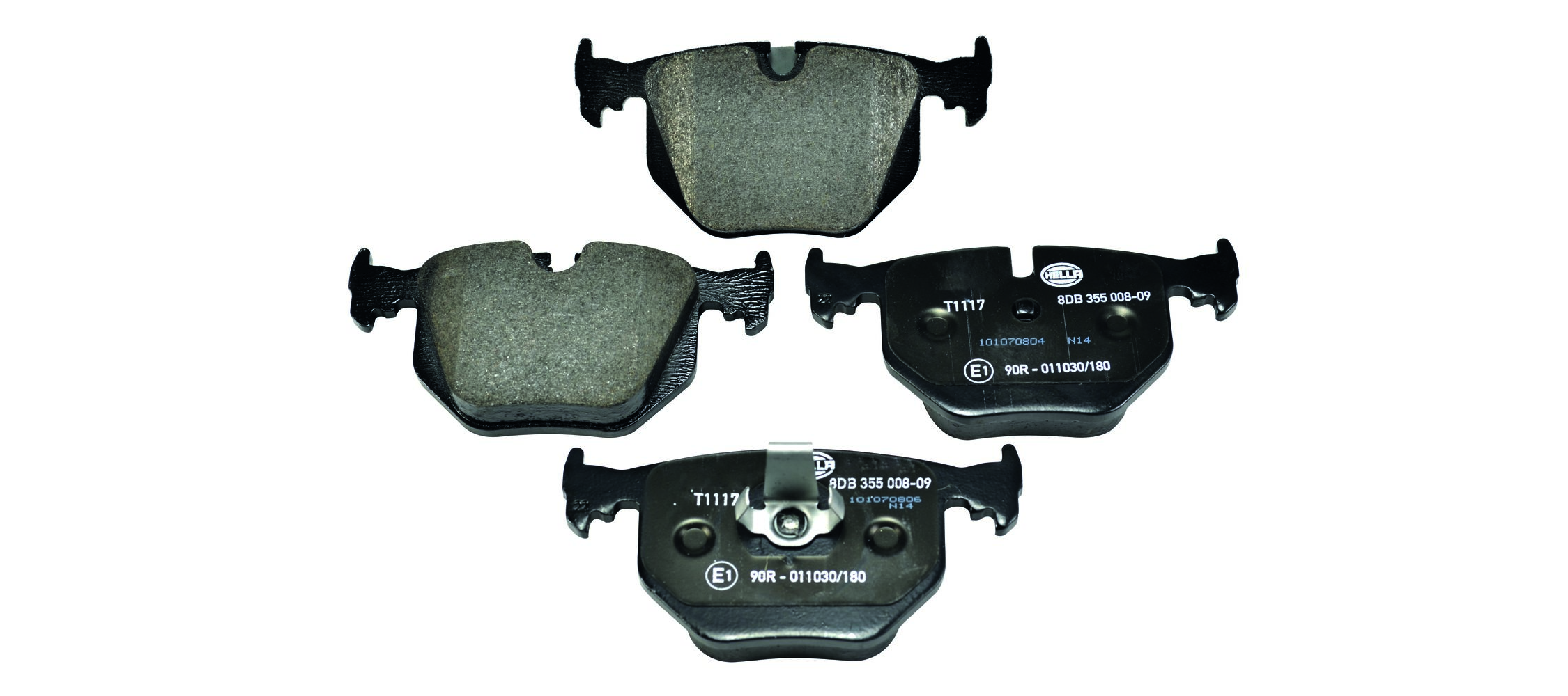 Brake Pad Set, disc brake - 8DB 355 008-091 HELLA