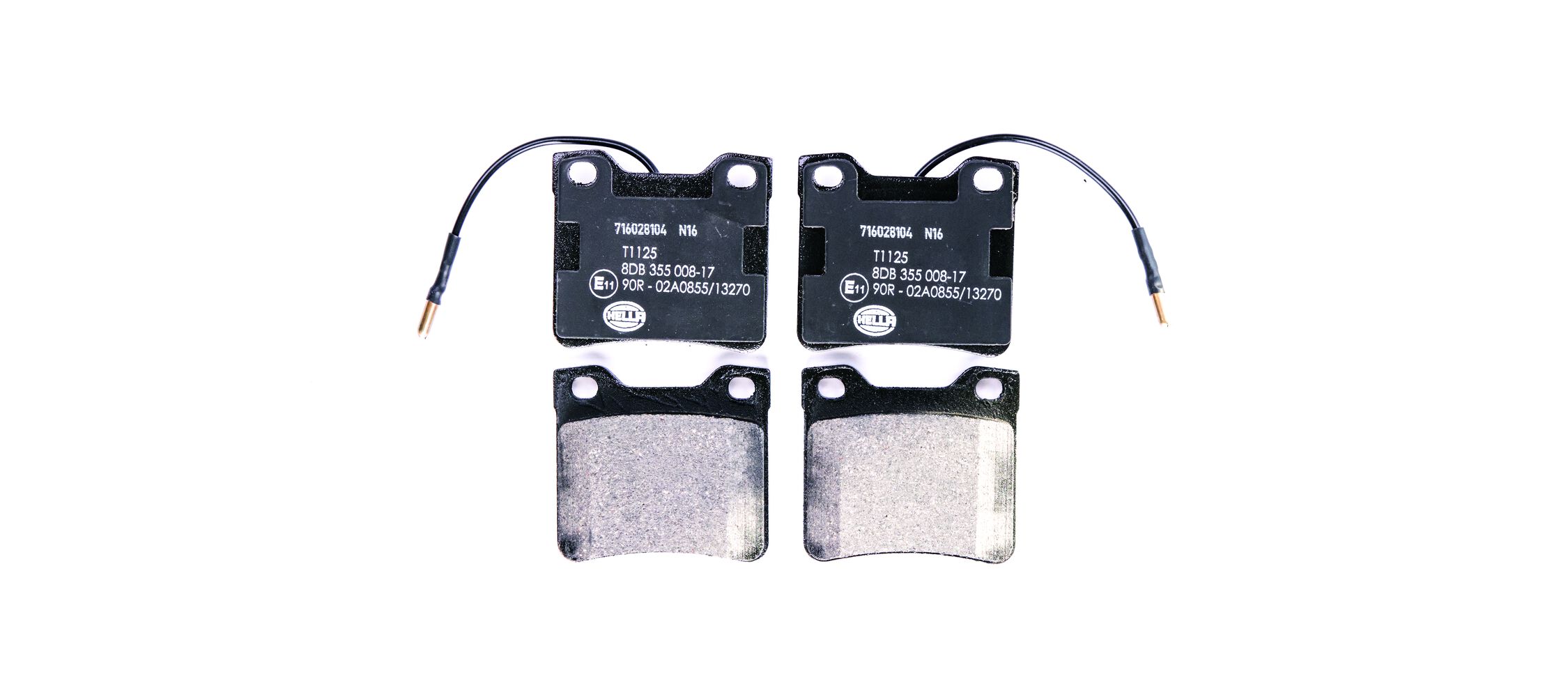 Brake Pad Set, disc brake - 8DB 355 008-171 HELLA