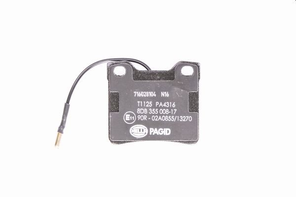 Brake Pad Set, disc brake - 8DB 355 008-171 HELLA