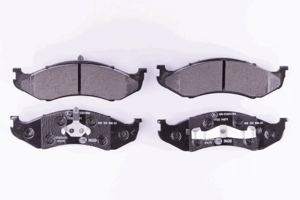 Brake Pad Set, disc brake - 8DB 355 008-231 HELLA