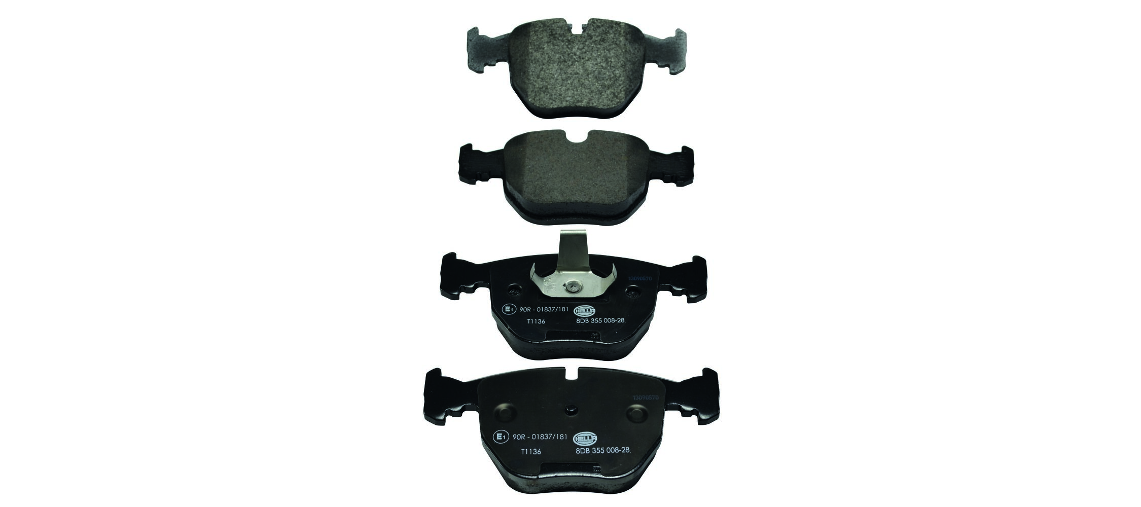 Kit pastiglie freno, Freno a disco - 8DB 355 008-281 HELLA