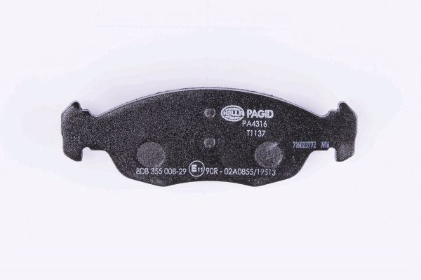 Brake Pad Set, disc brake - 8DB 355 008-291 HELLA