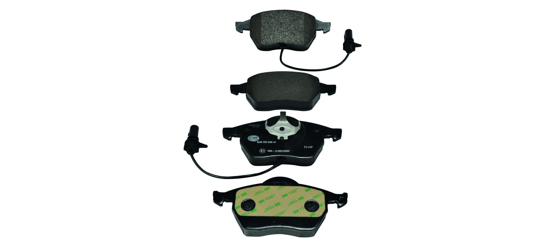 Kit pastiglie freno, Freno a disco - 8DB 355 008-411 HELLA