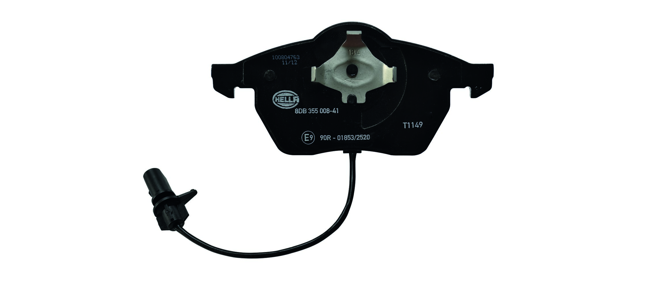 Brake Pad Set, disc brake - 8DB 355 008-411 HELLA