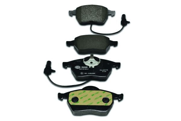 Brake Pad Set, disc brake - 8DB 355 008-411 HELLA