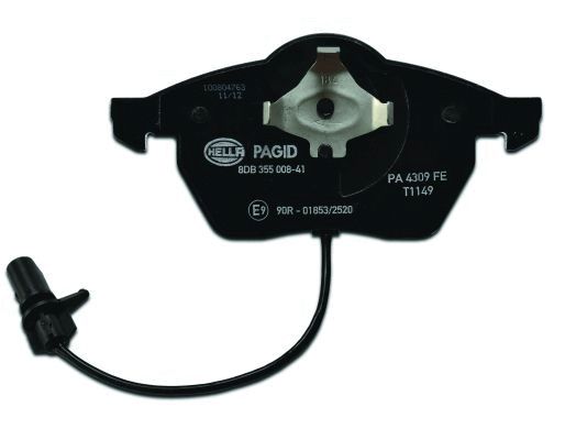Brake Pad Set, disc brake - 8DB 355 008-411 HELLA