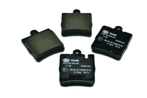 Kit pastiglie freno, Freno a disco - 8DB 355 008-451 HELLA
