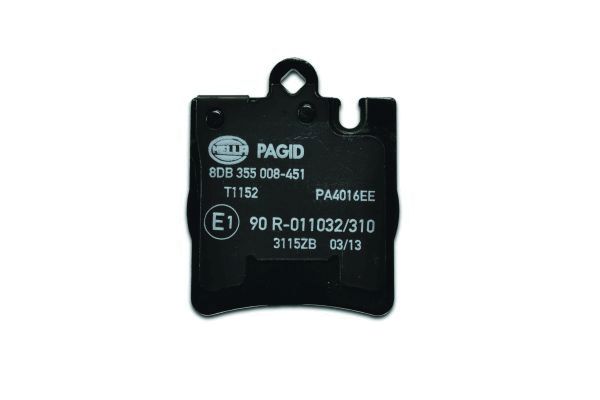 Kit pastiglie freno, Freno a disco - 8DB 355 008-451 HELLA