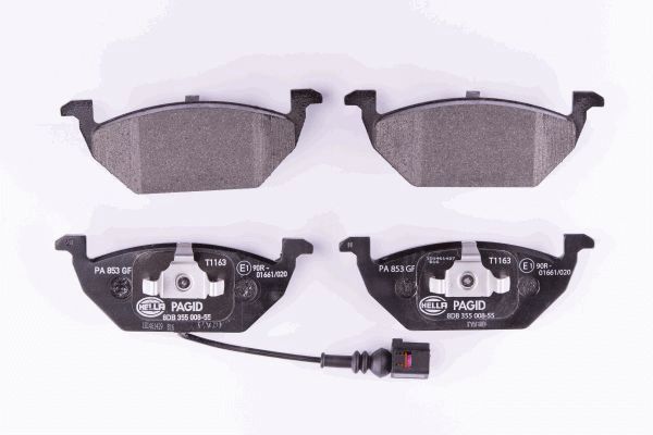 Brake Pad Set, disc brake - 8DB 355 008-551 HELLA