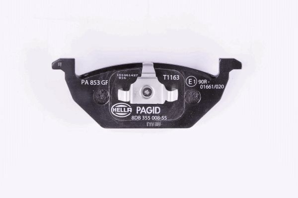 Brake Pad Set, disc brake - 8DB 355 008-551 HELLA