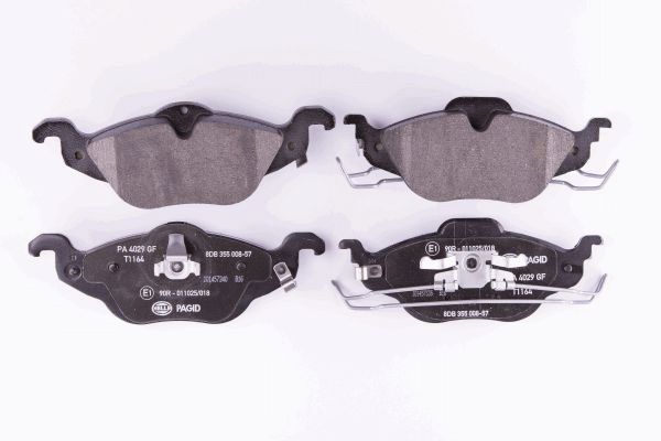 Brake Pad Set, disc brake - 8DB 355 008-571 HELLA