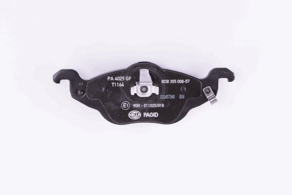 Brake Pad Set, disc brake - 8DB 355 008-571 HELLA