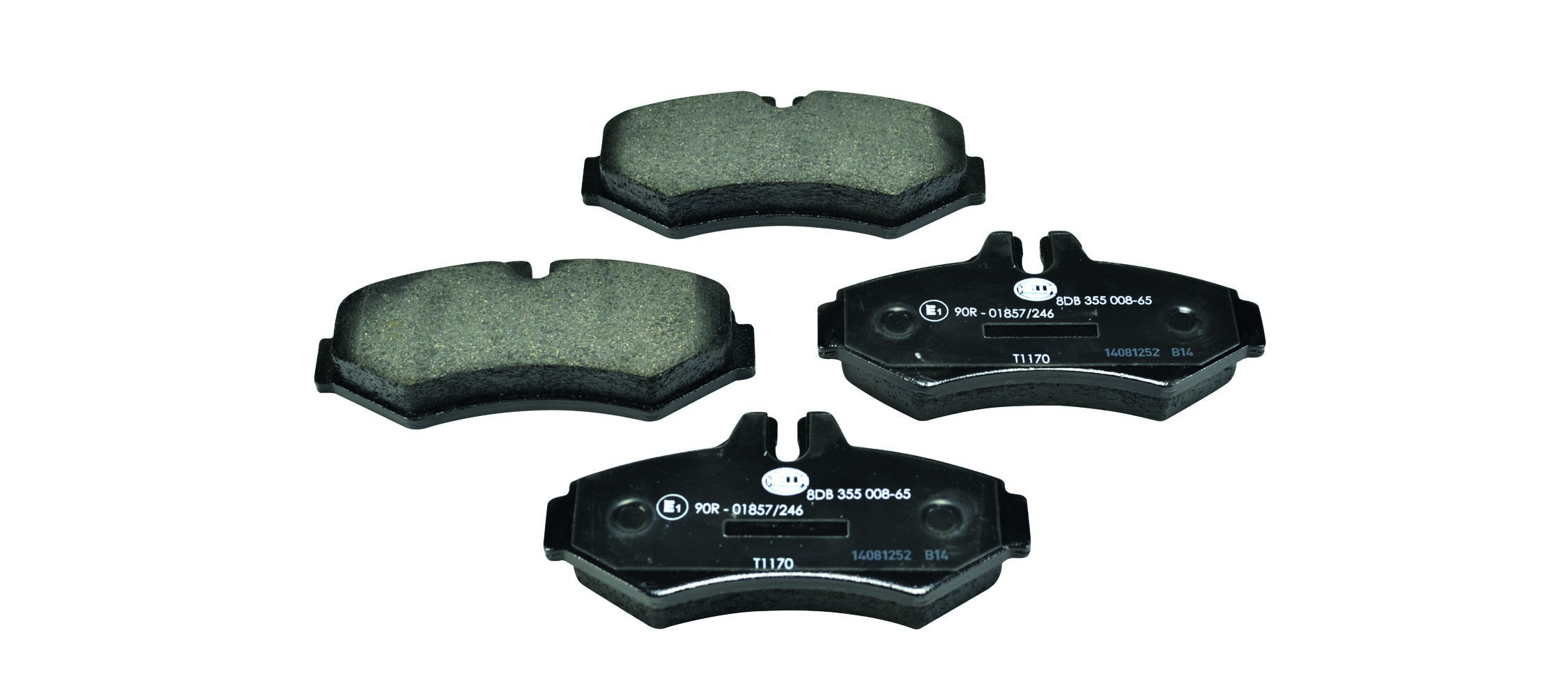 Brake Pad Set, disc brake - 8DB 355 008-651 HELLA