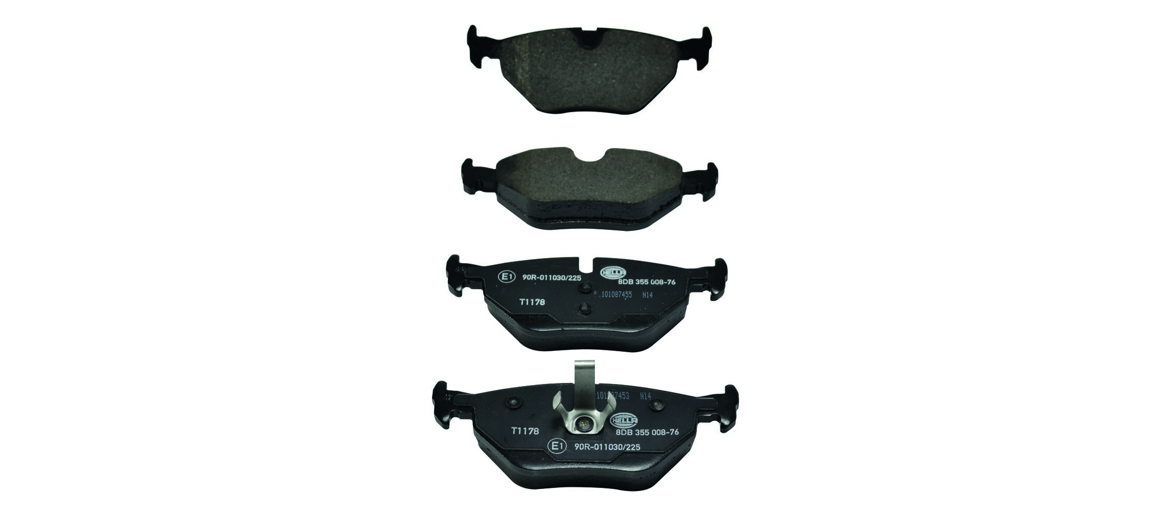 Brake Pad Set, disc brake - 8DB 355 008-761 HELLA