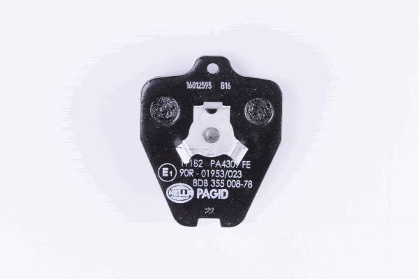 stabdžių trinkelių rinkinys, diskinis stabdys - 8DB 355 008-781 HELLA