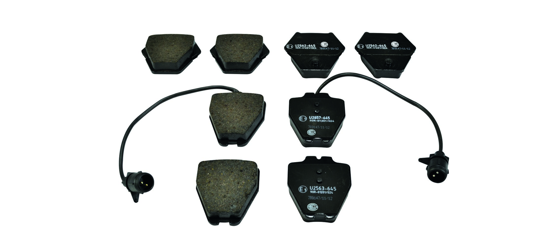 Комплект тормозных колодок, дисковый тормоз - 8DB 355 008-791 HELLA