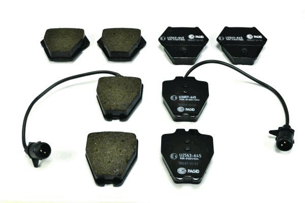 stabdžių trinkelių rinkinys, diskinis stabdys - 8DB 355 008-791 HELLA