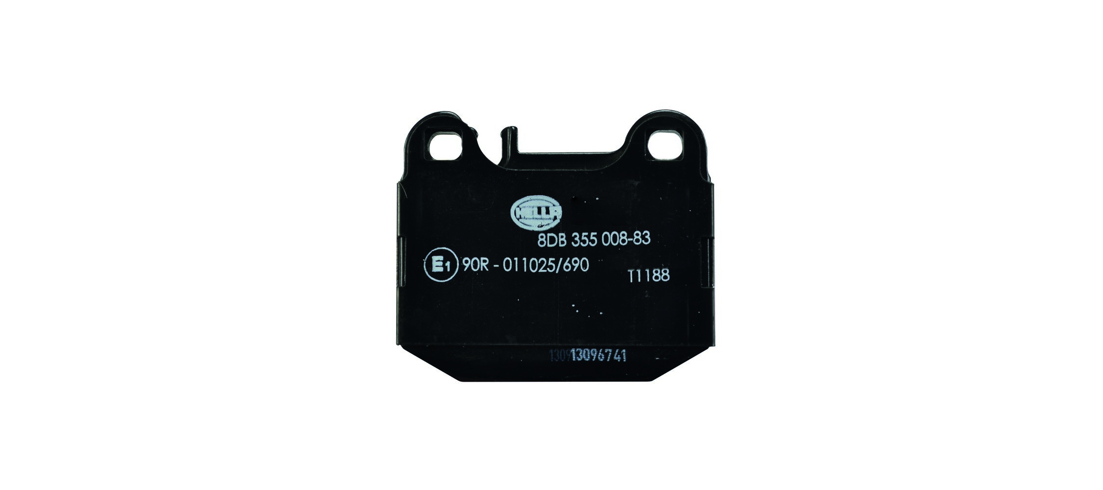 Brake Pad Set, disc brake - 8DB 355 008-831 HELLA