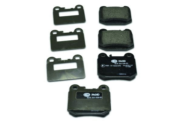 Brake Pad Set, disc brake - 8DB 355 008-831 HELLA