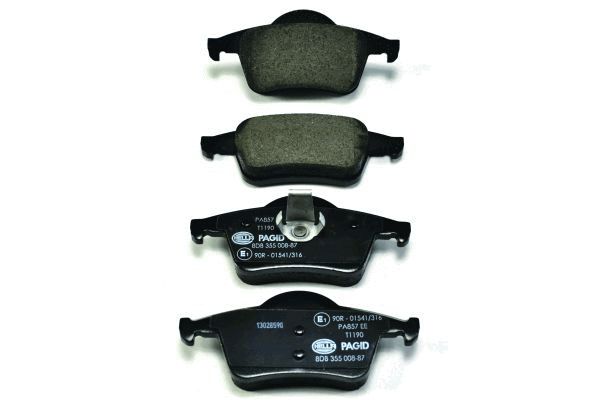 Kit pastiglie freno, Freno a disco - 8DB 355 008-871 HELLA