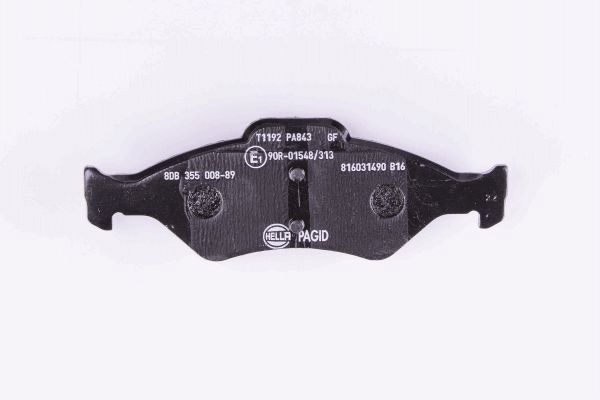 Brake Pad Set, disc brake - 8DB 355 008-891 HELLA