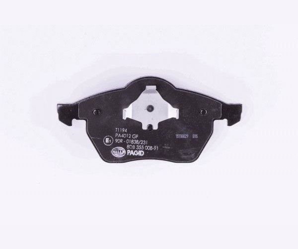Brake Pad Set, disc brake - 8DB 355 008-911 HELLA